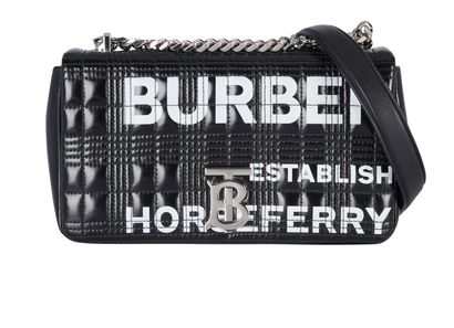 Horseferry Print Quilted Small Lola Bag, front view